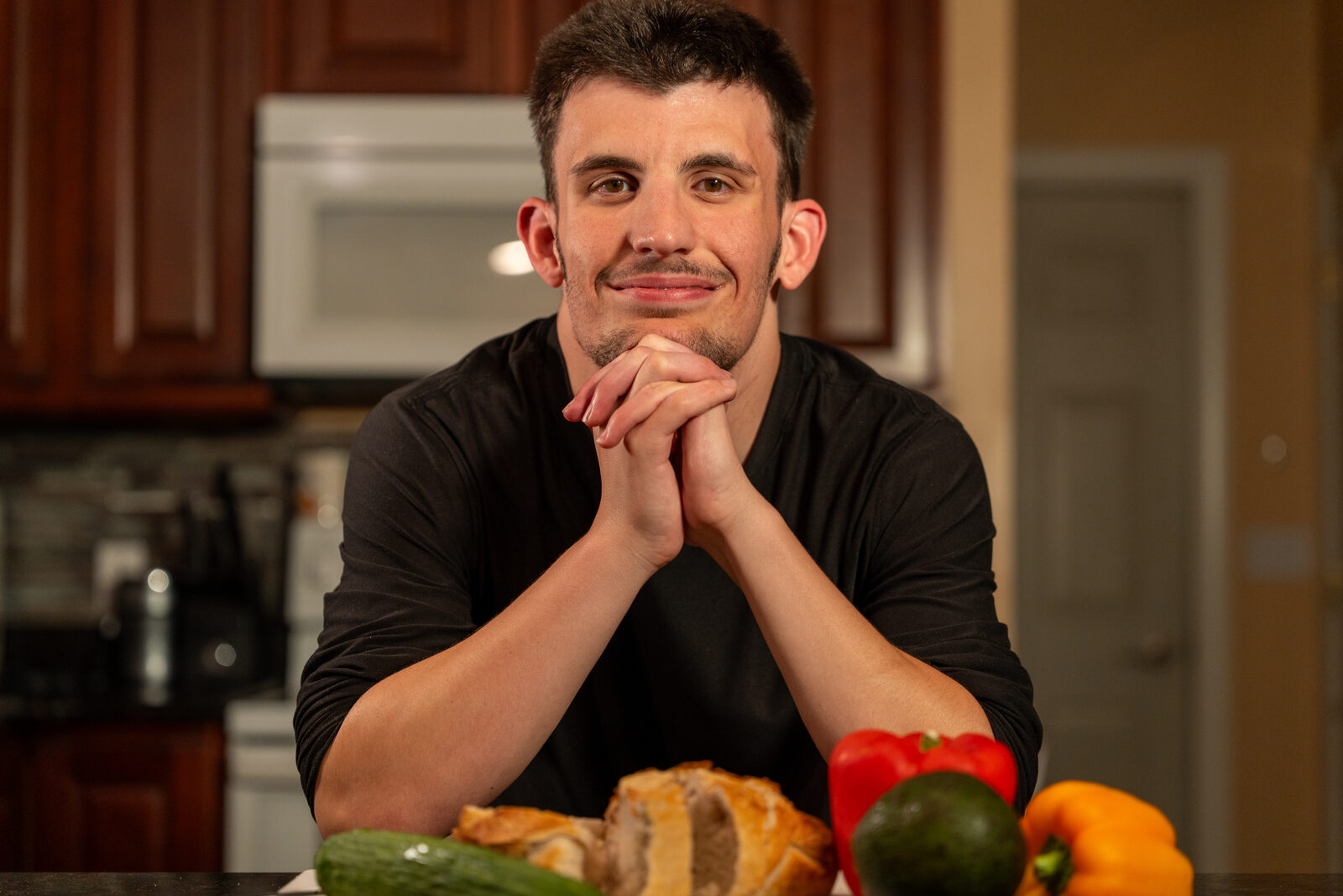 At home in the kitchen