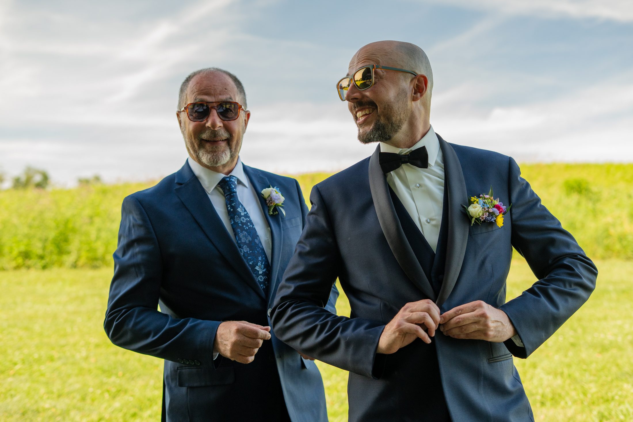 Suiting up together